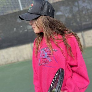 Mammoth Lakes Hot Pink Vintage Crewneck